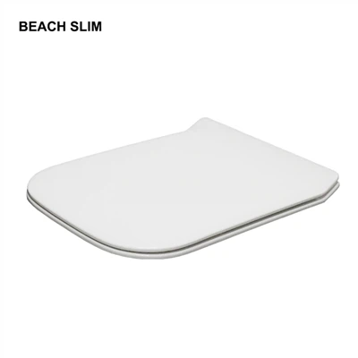 Сиденье для унитаза квадратной формы с мягким закрыванием